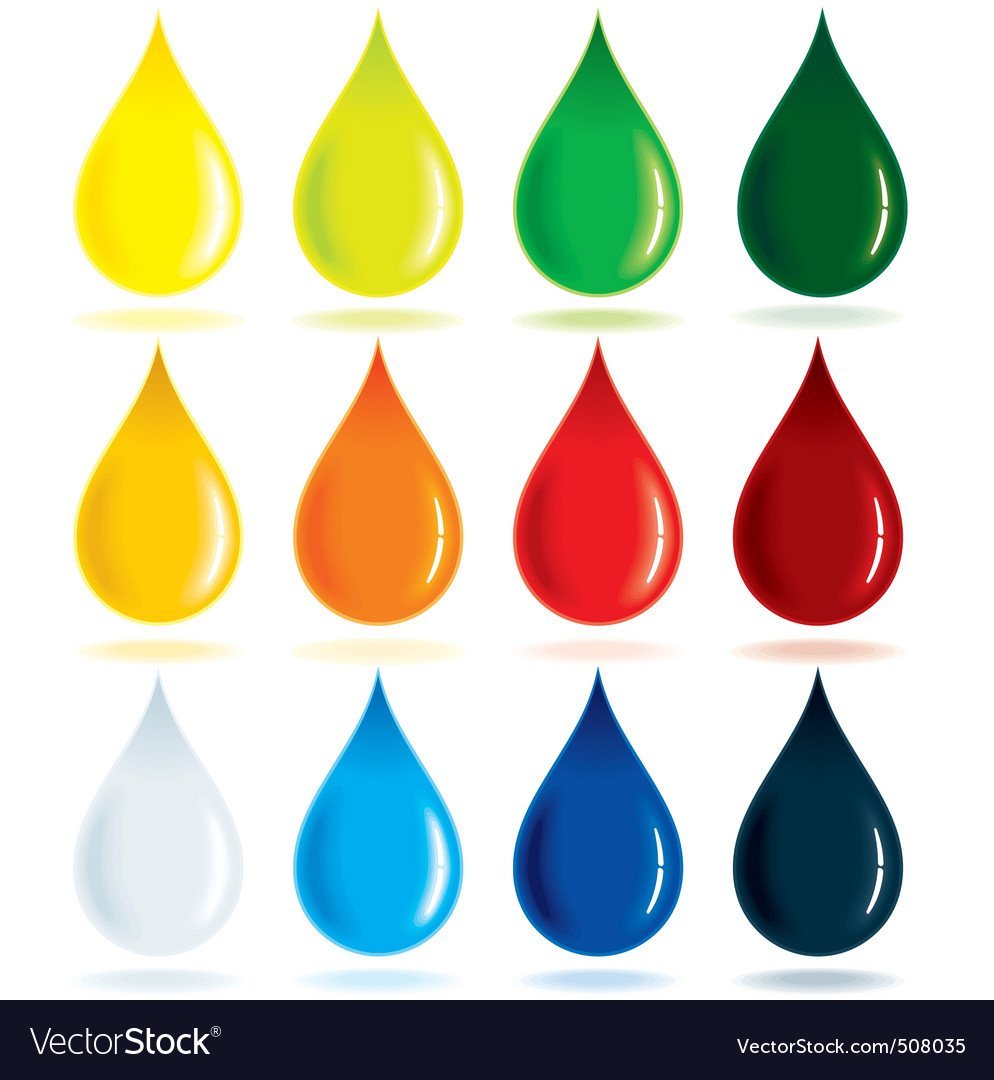 Трафарет капельки для вырезания