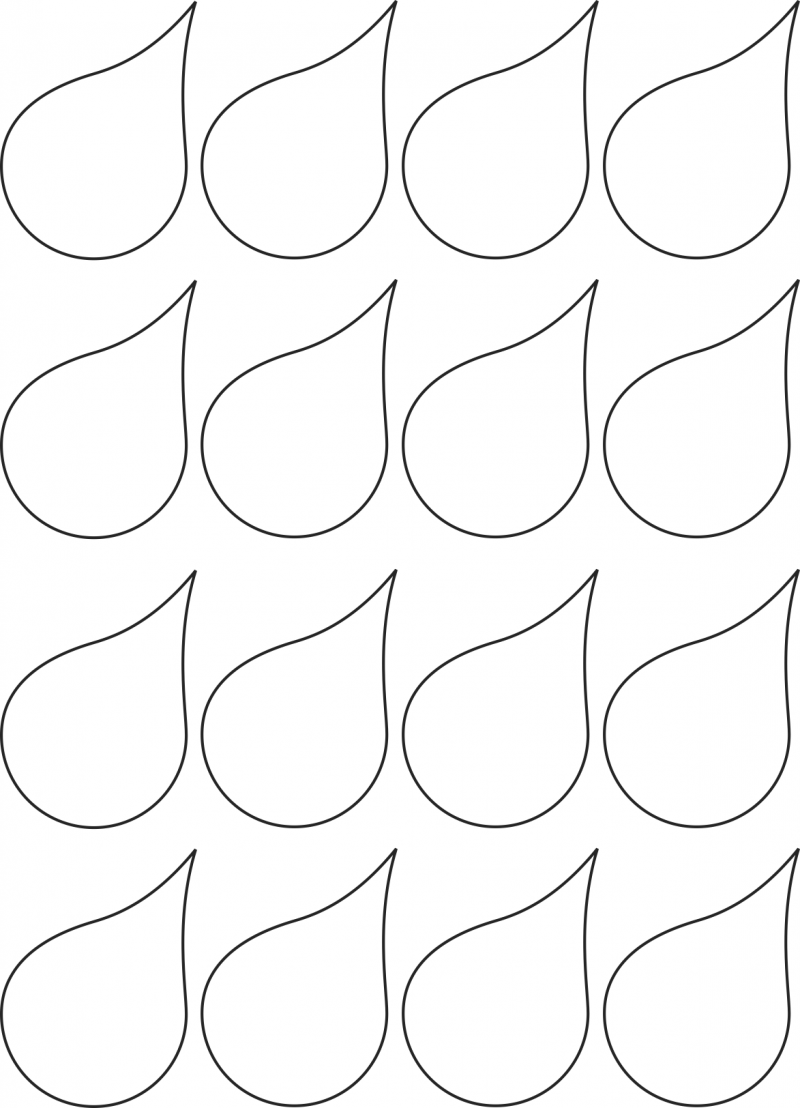 Капелька раскраска для детей