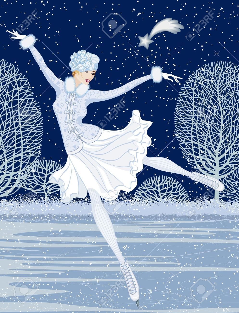 Снегурочка на коньках