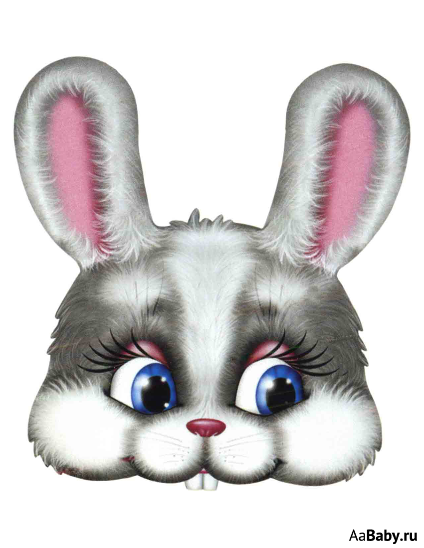 Лицо мультяшного зайчика