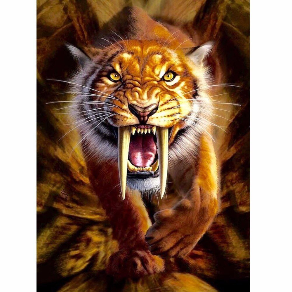 Саблезубая тигрица арт