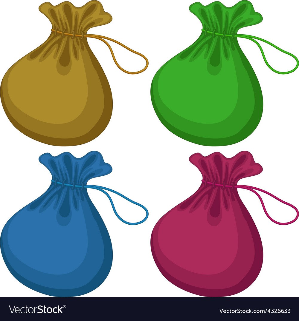 Разноцветные мешочки