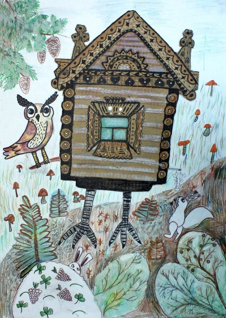 Избушка бабы яги Васнецова