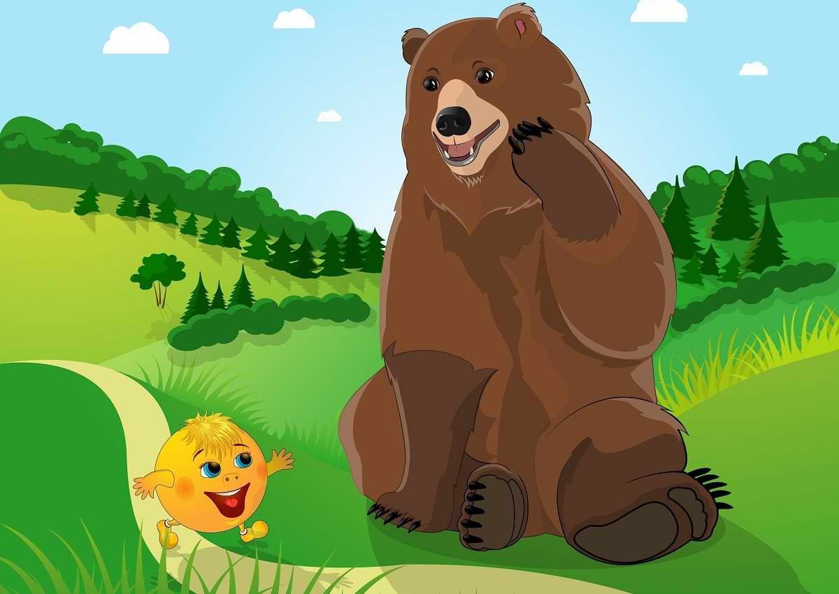 Медвежонок из мультика Колобок