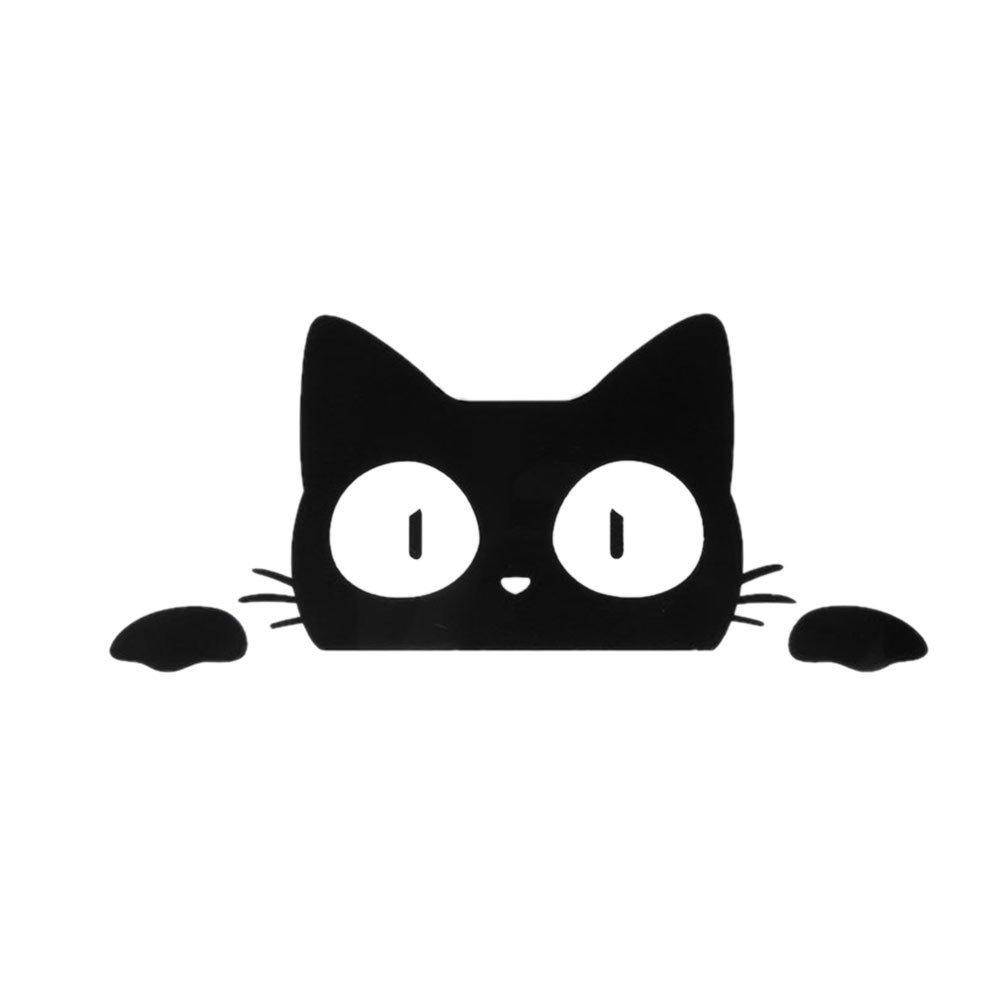 Кошка выглядывает