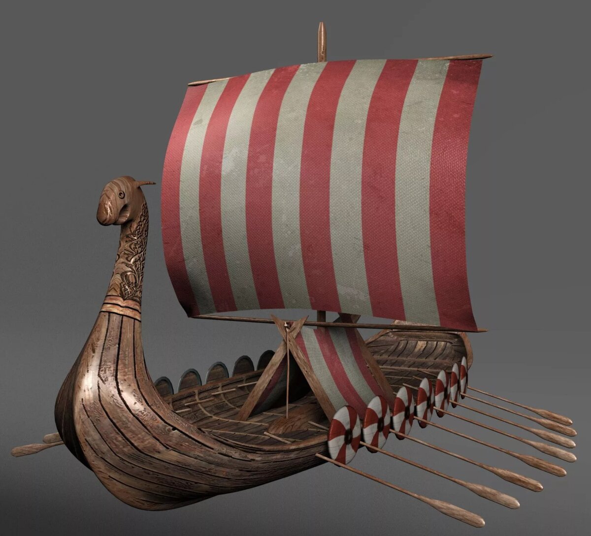 Драккар модель