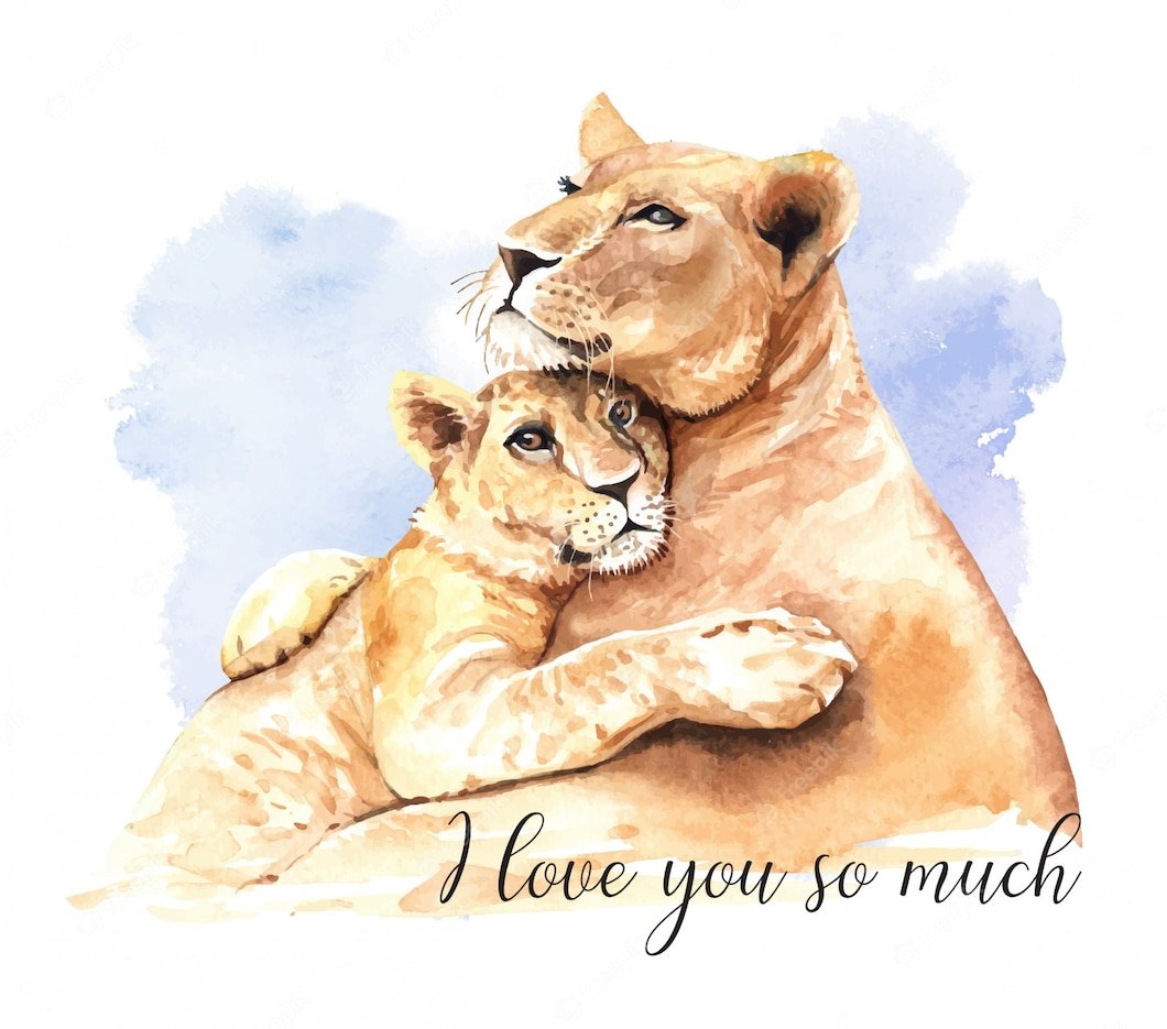 Львица и Львенок арт