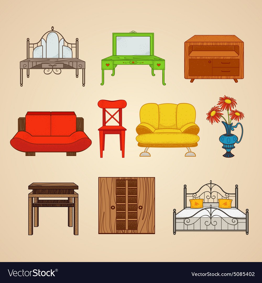 Мебель для гостиной клипарт для детей