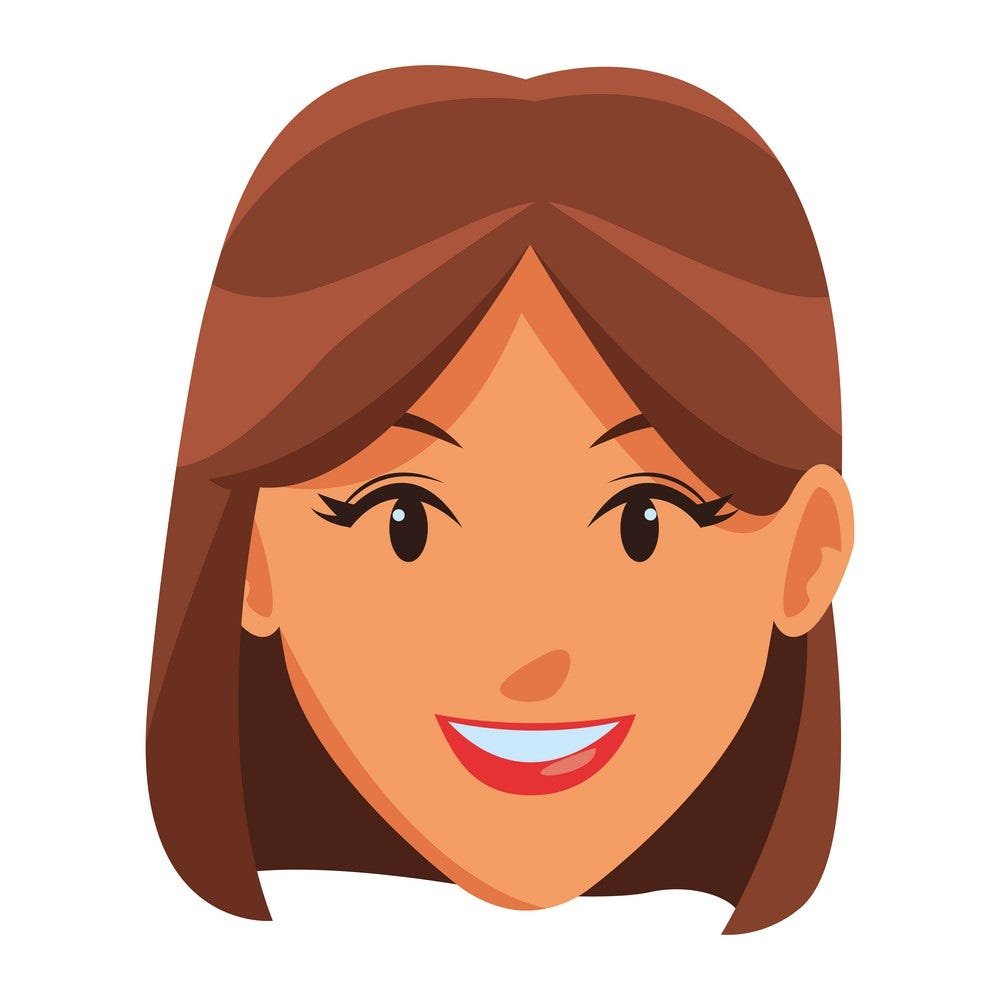 Силуэт человека с лицом для детей