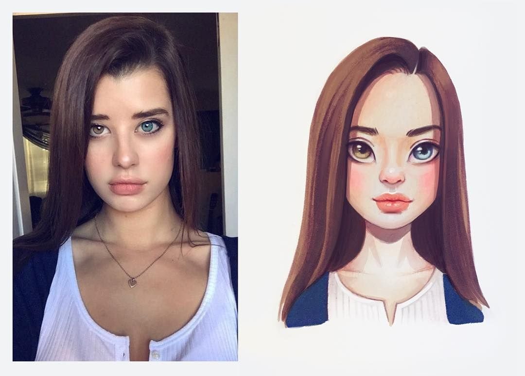 Мультяшный стиль портрета