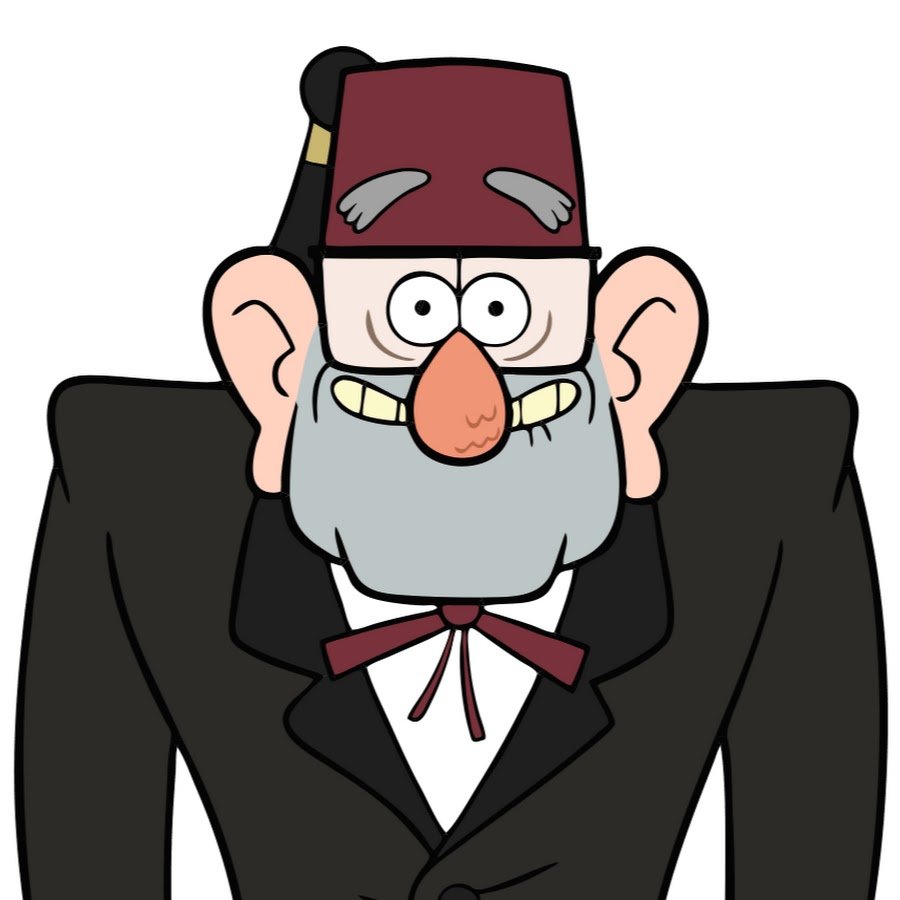 Мультяшный человек в костюме