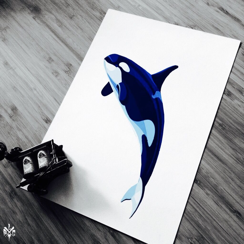 Стилизация касатки