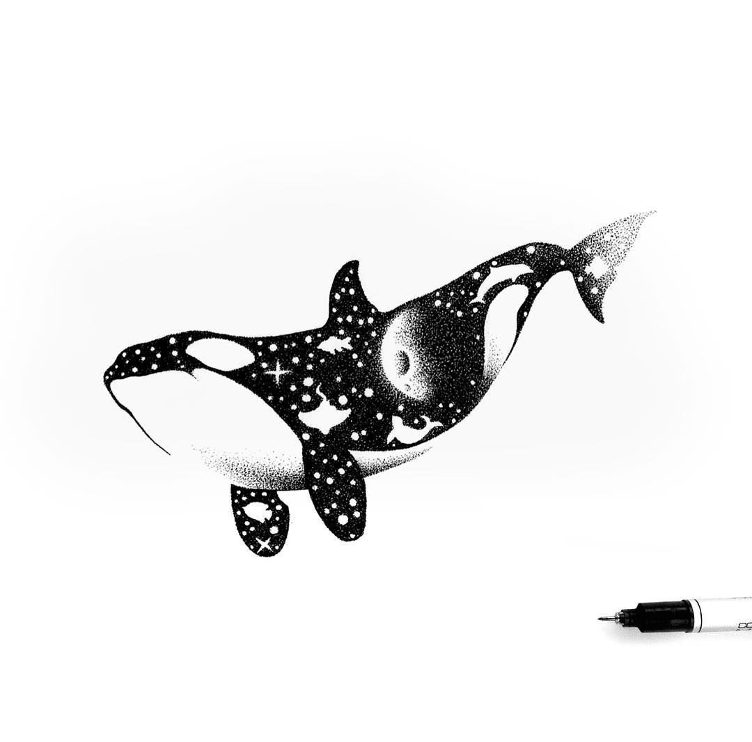 Татуировка Касатка эскиз