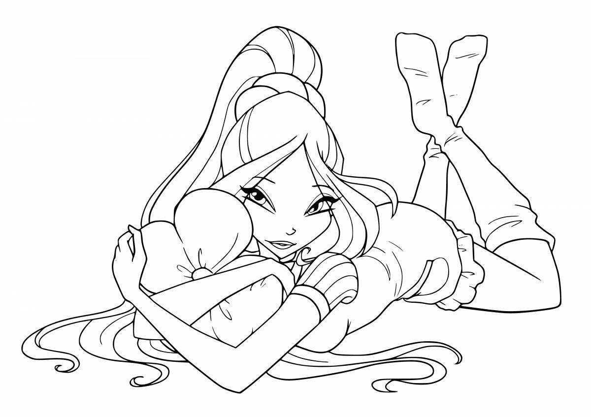 Скетч Винкс энчантикс