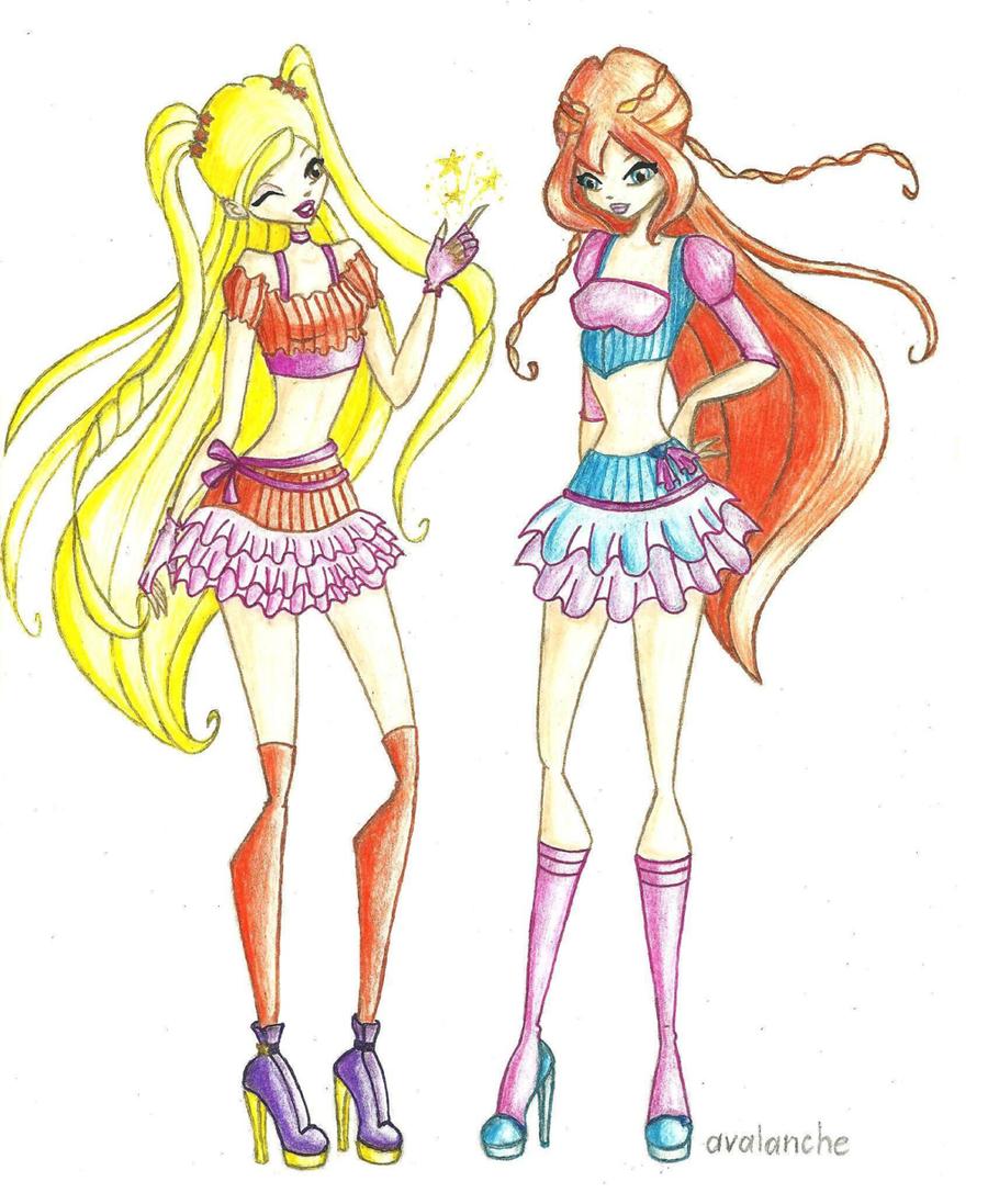 Раскраска Винкс Муза энчантикс