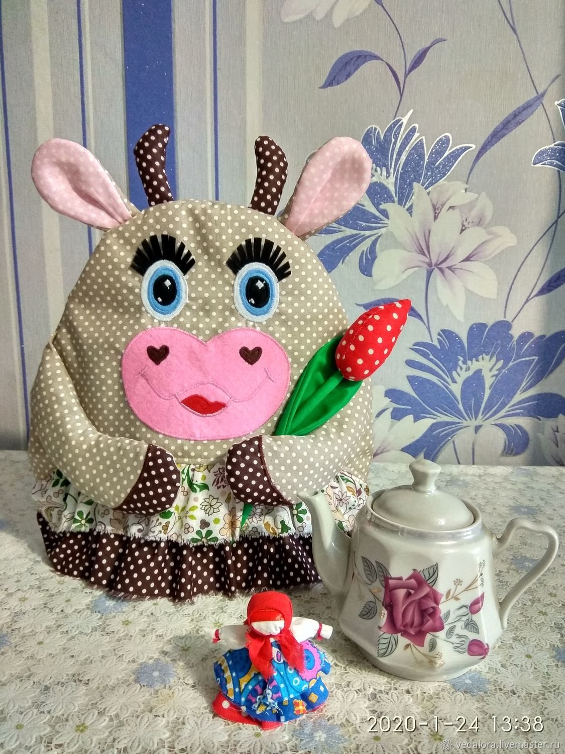 Грелка на чайник с символом 2021 года