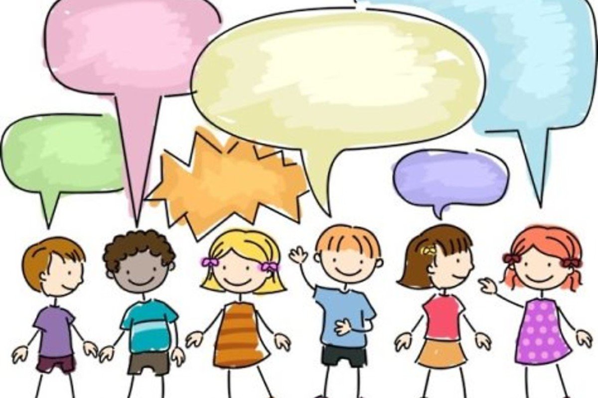 Общение дети мультяшные