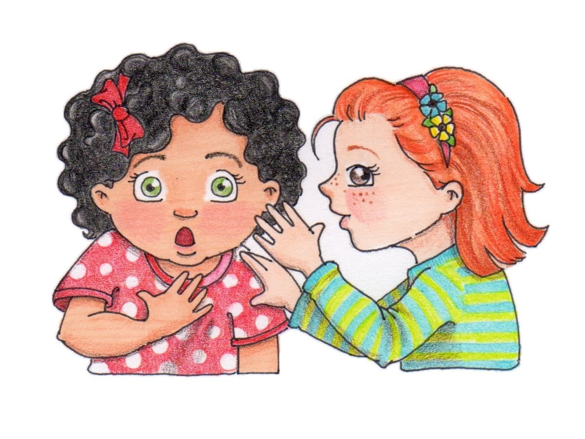 Нарисованная девочка говорит