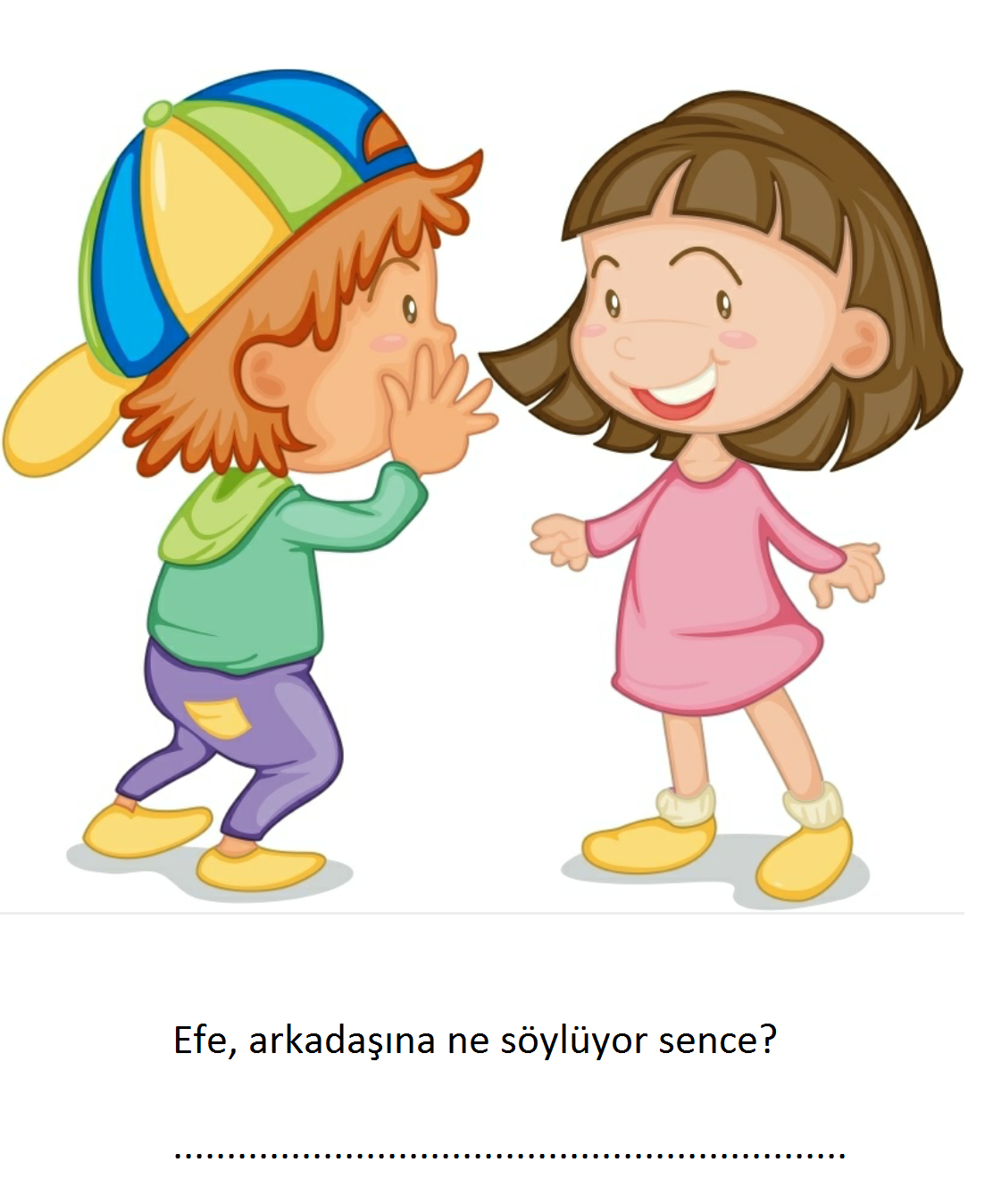 Мальчик и девочка разговаривают