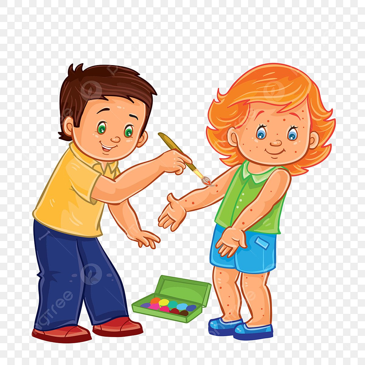 Мальчик и девочка рисунок