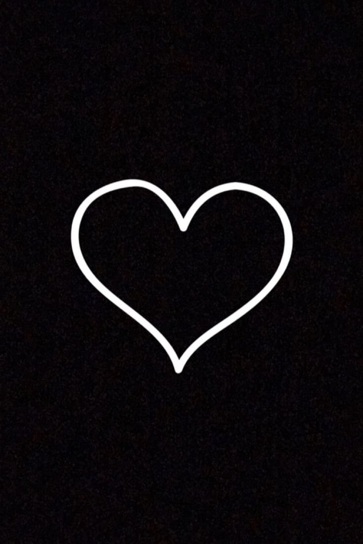 Черное сердечко для актуального