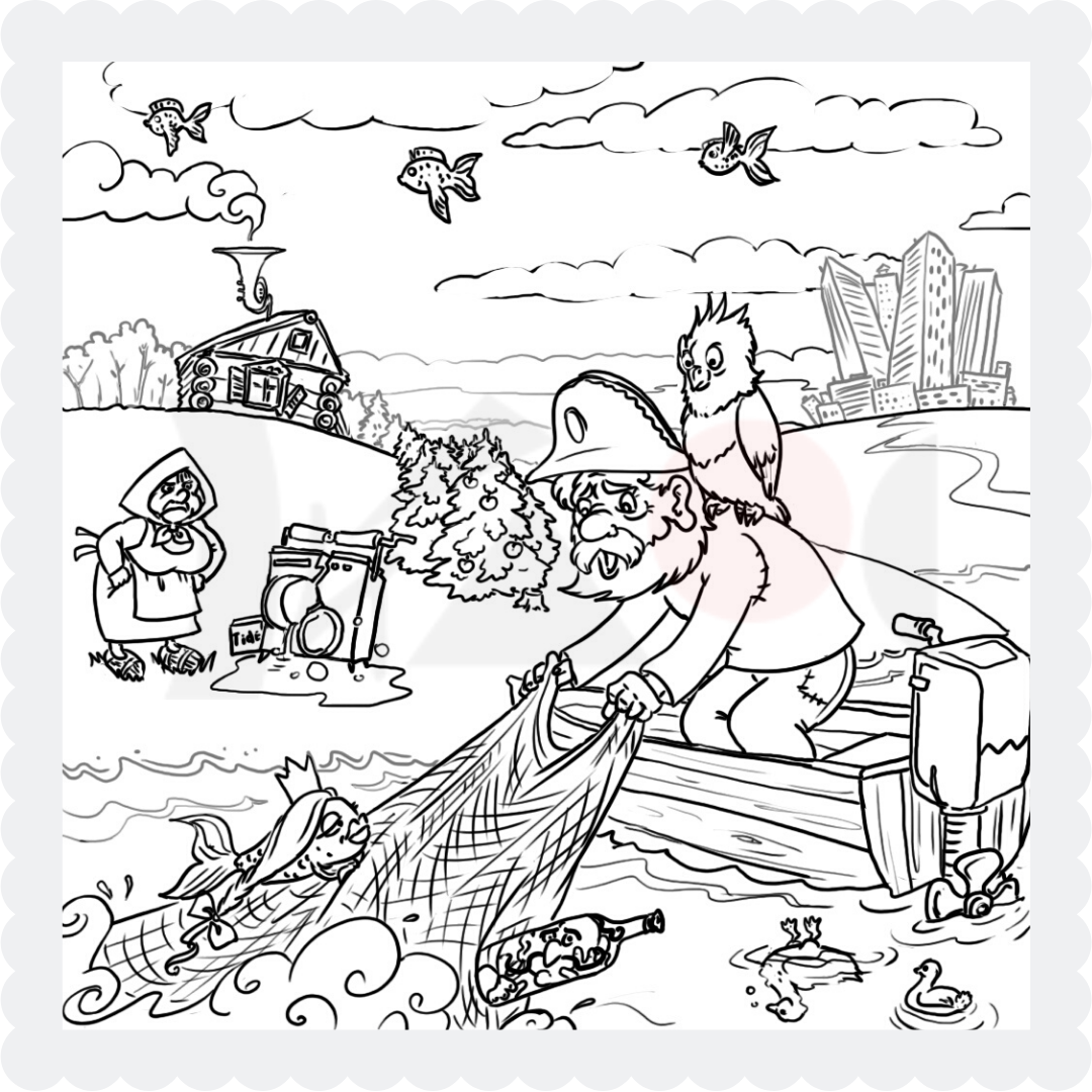 Перепутанные сказки в картинках