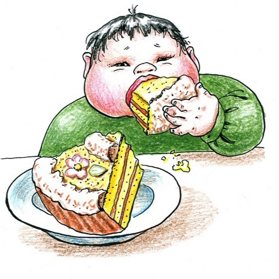 Карикатуры на обжорство