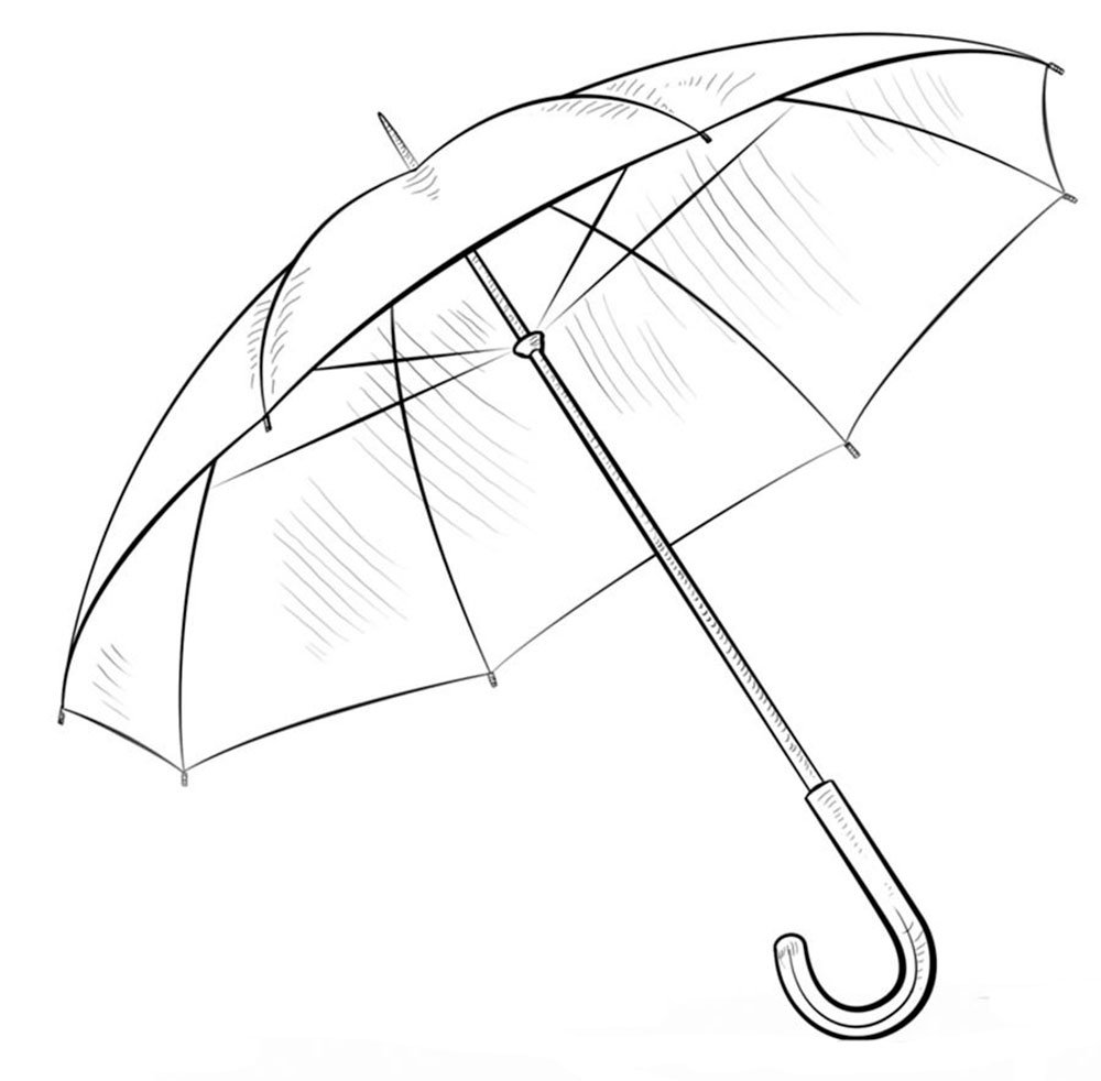 Зонт карандашом
