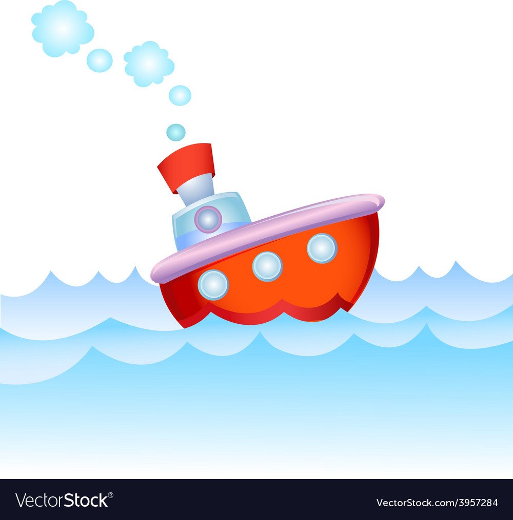 Пароход рисунок