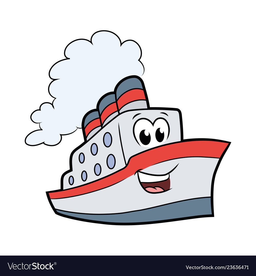 Пароходик на море