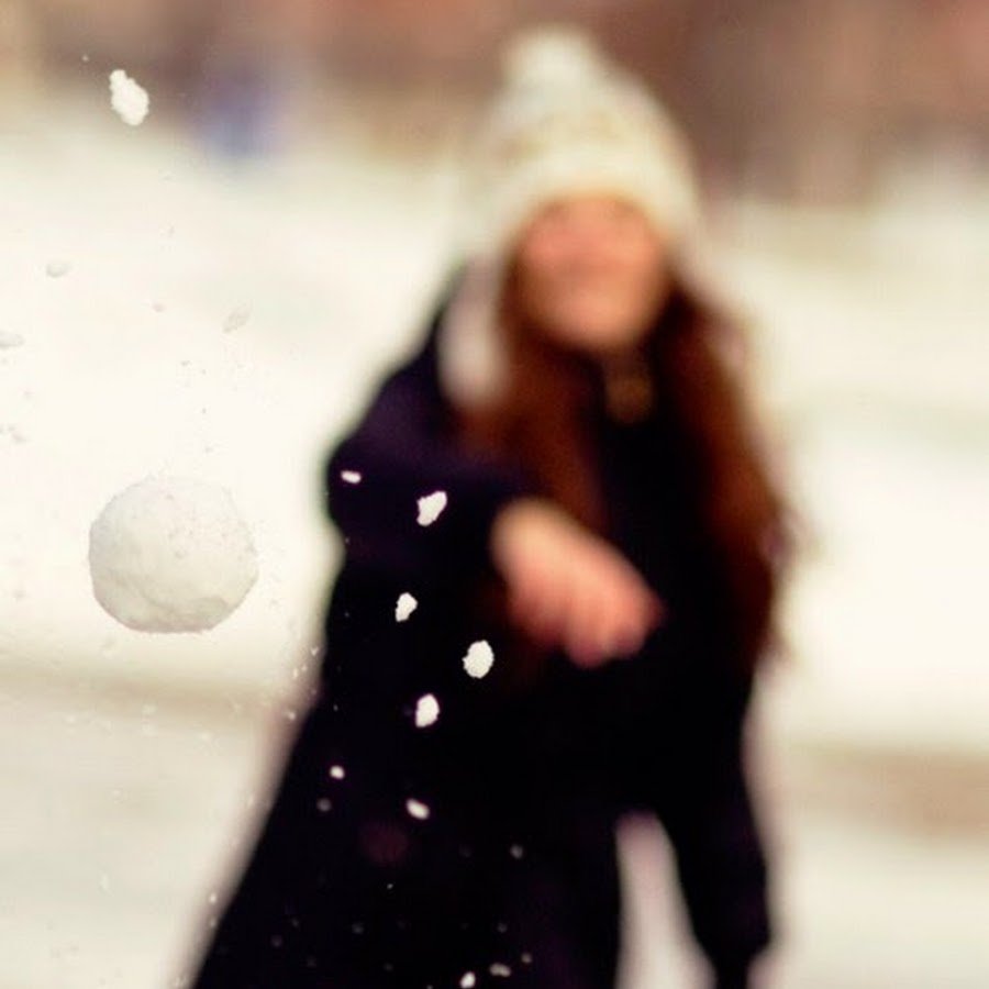 Блондинка зимой