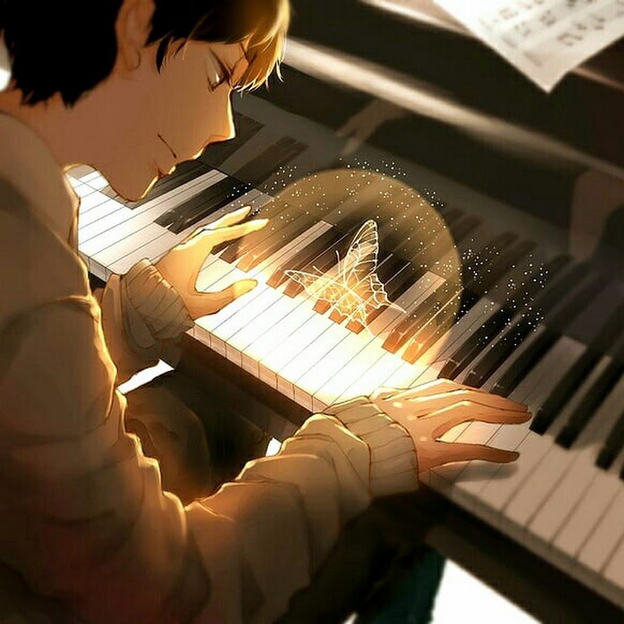 Аниме мальчик пианист