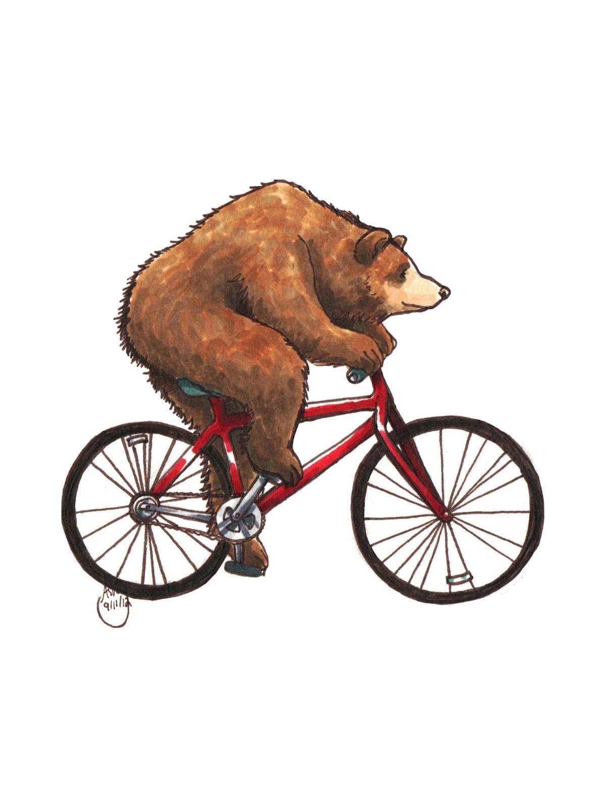 Креативная реклама с медведем