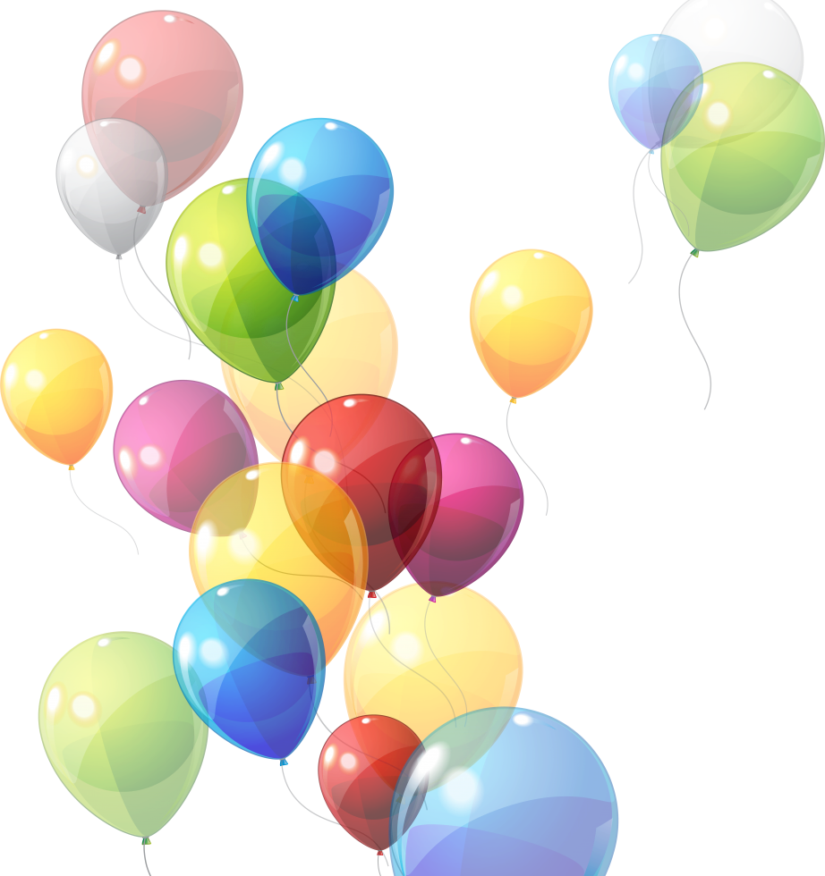 Праздничные фоны с воздушными шарами