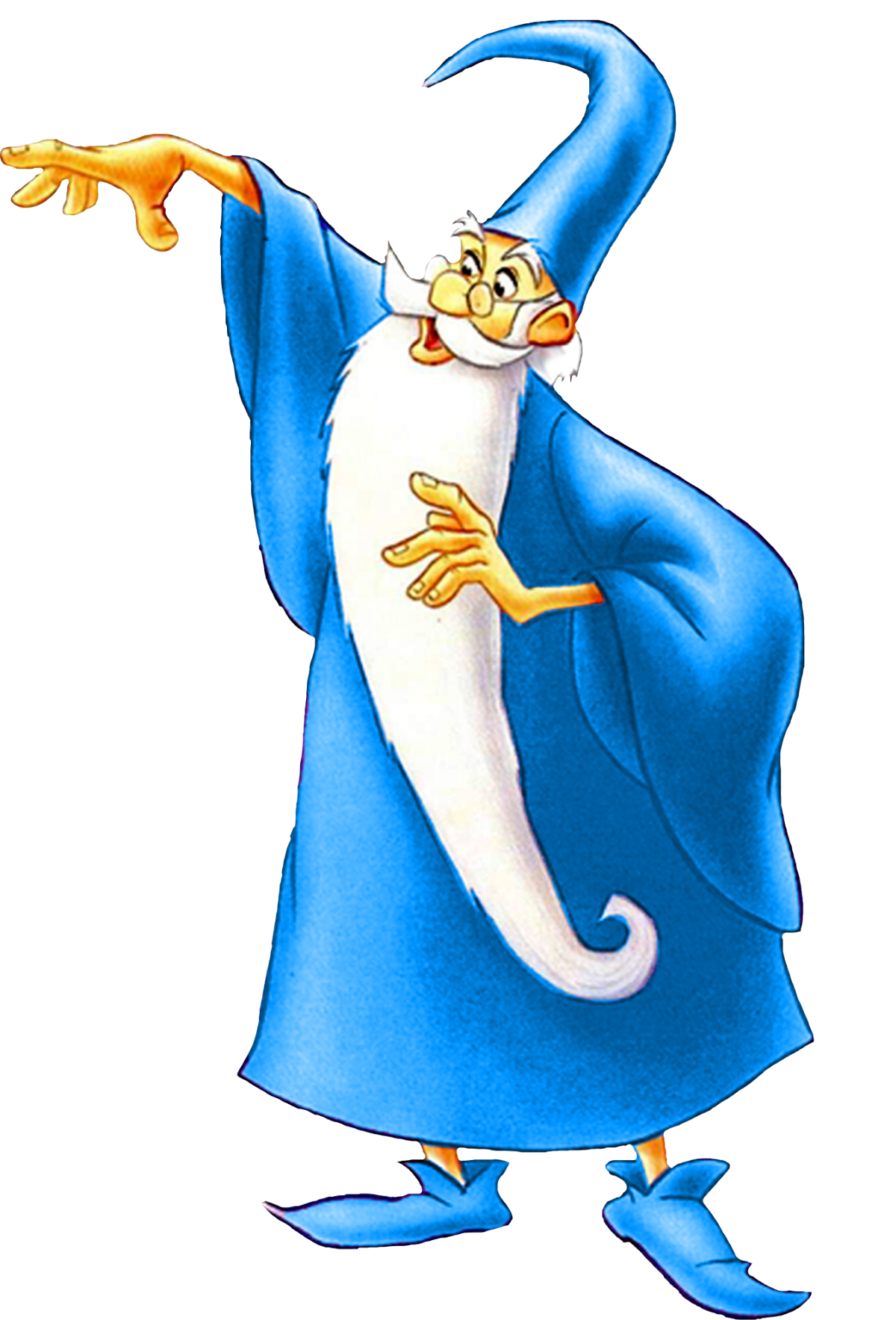 Волшебник на белом фоне