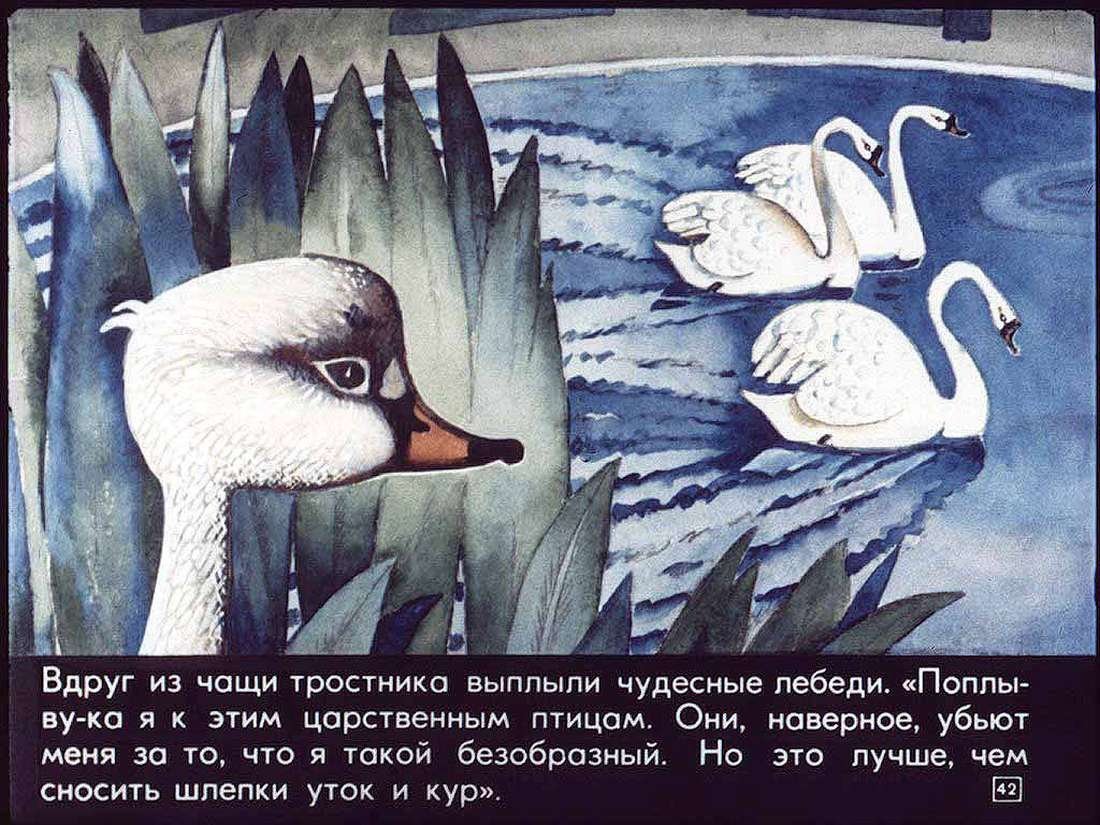 Андерсен Гадкий утенок жизнь на птичьем дворе