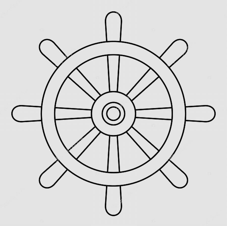 Штурвал стилизованный