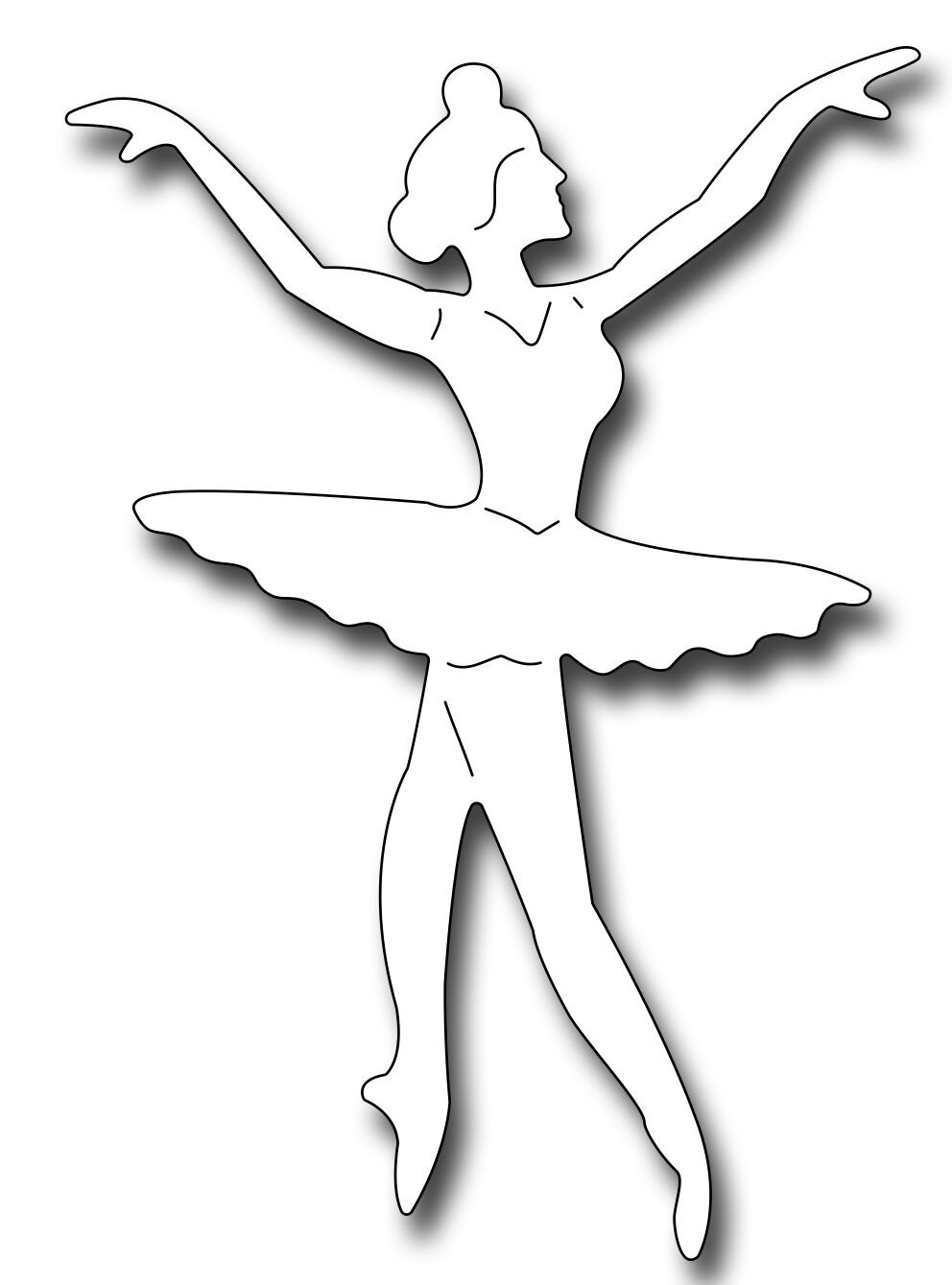 Балерины трафареты для вырезания