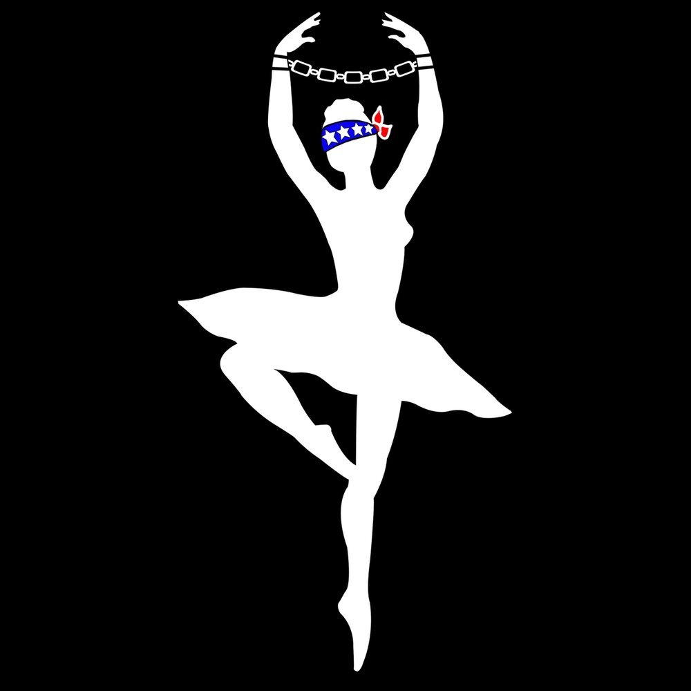 Балерина черный силуэт