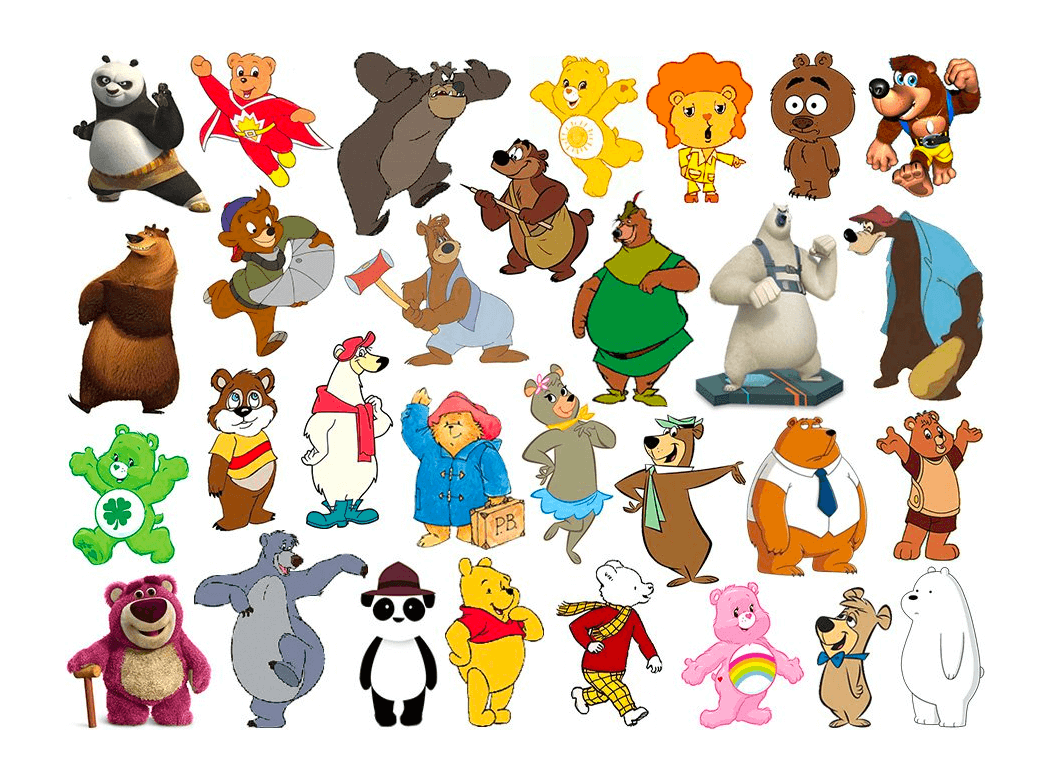 Маленькие мультяшные герои