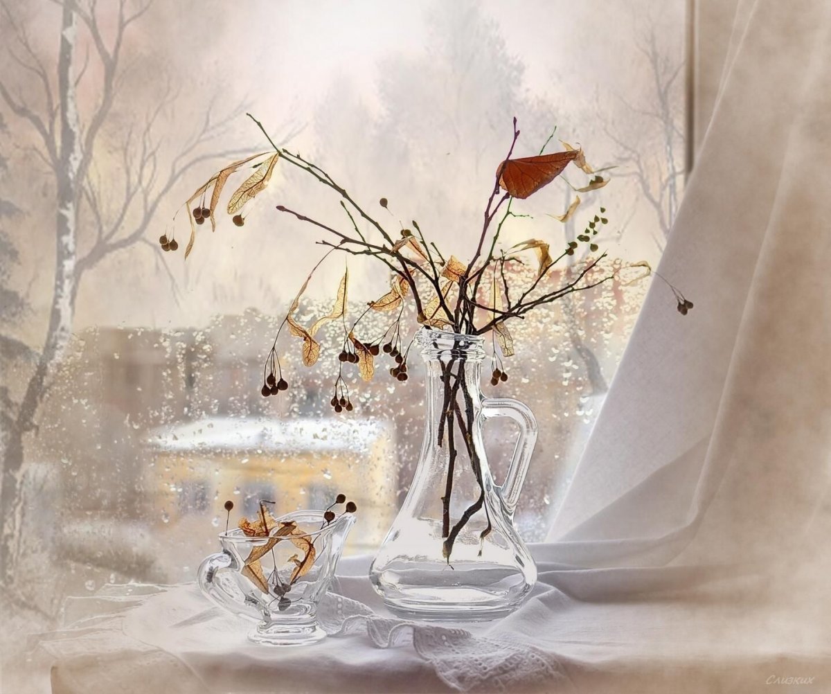 Зимний натюрморт живопись