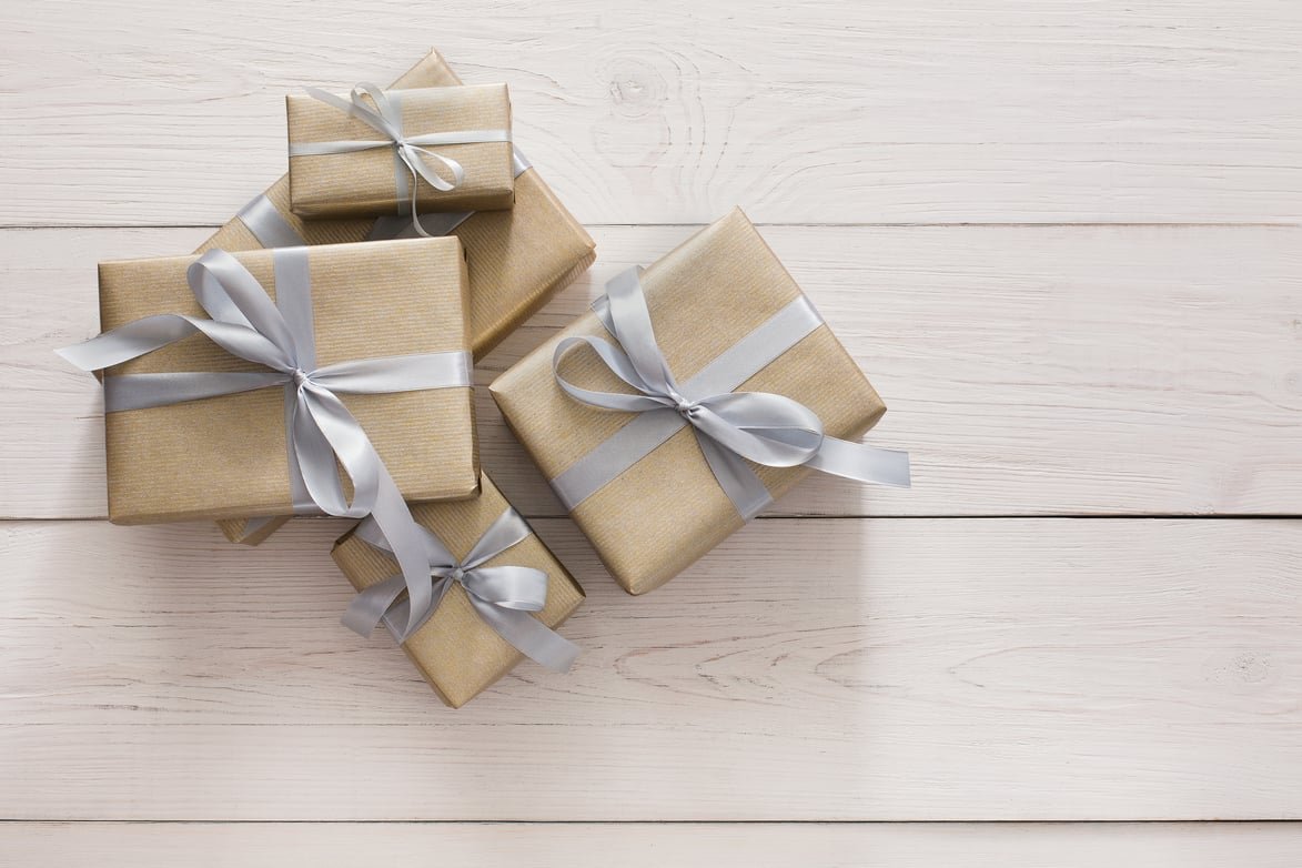 Подарочная коробка вид сверху