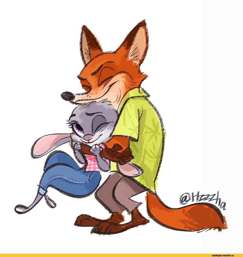 Лис и кролик