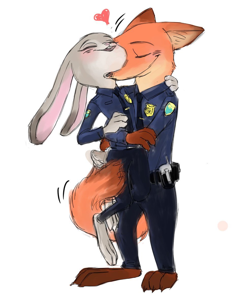 Лис ник Уайлд и Джуди Хопс любовь