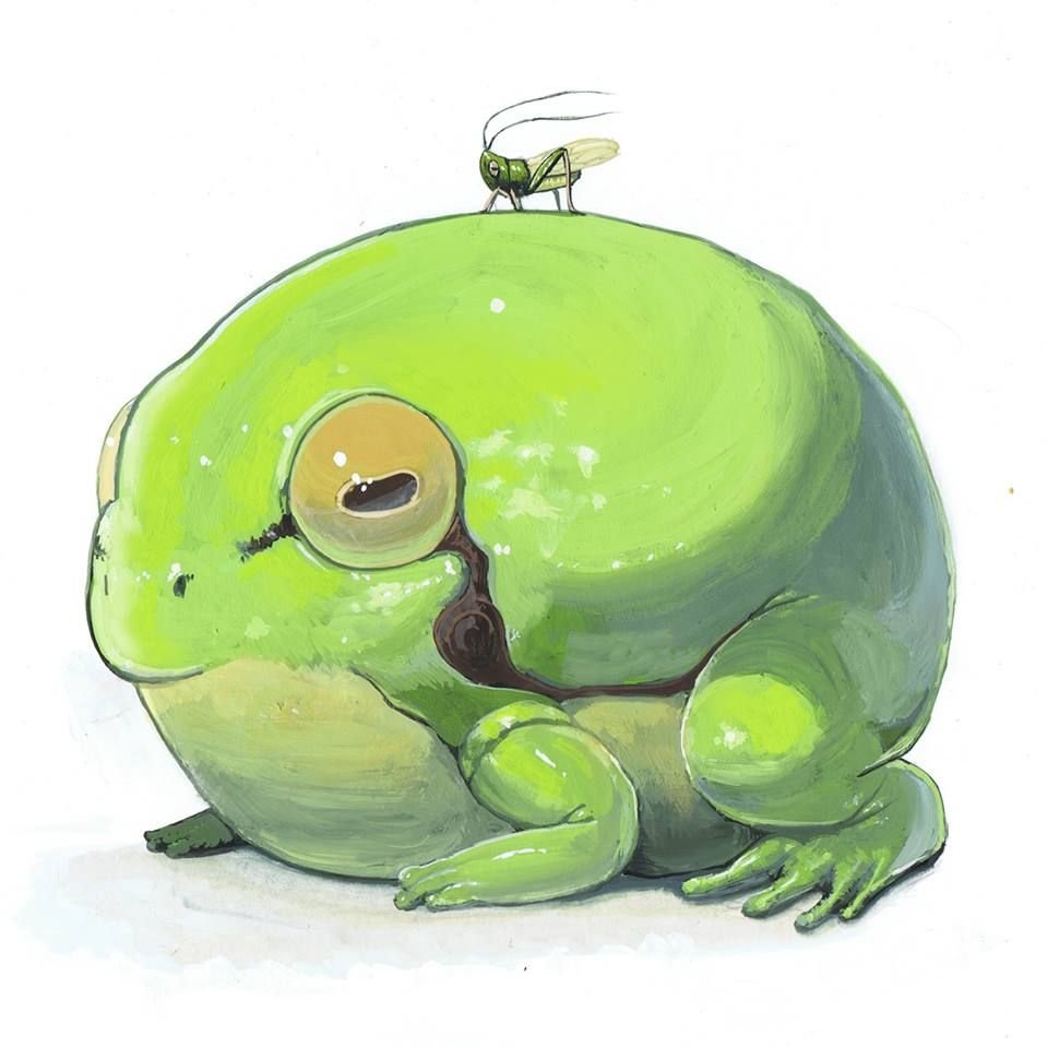 Наклейки лягушки милые