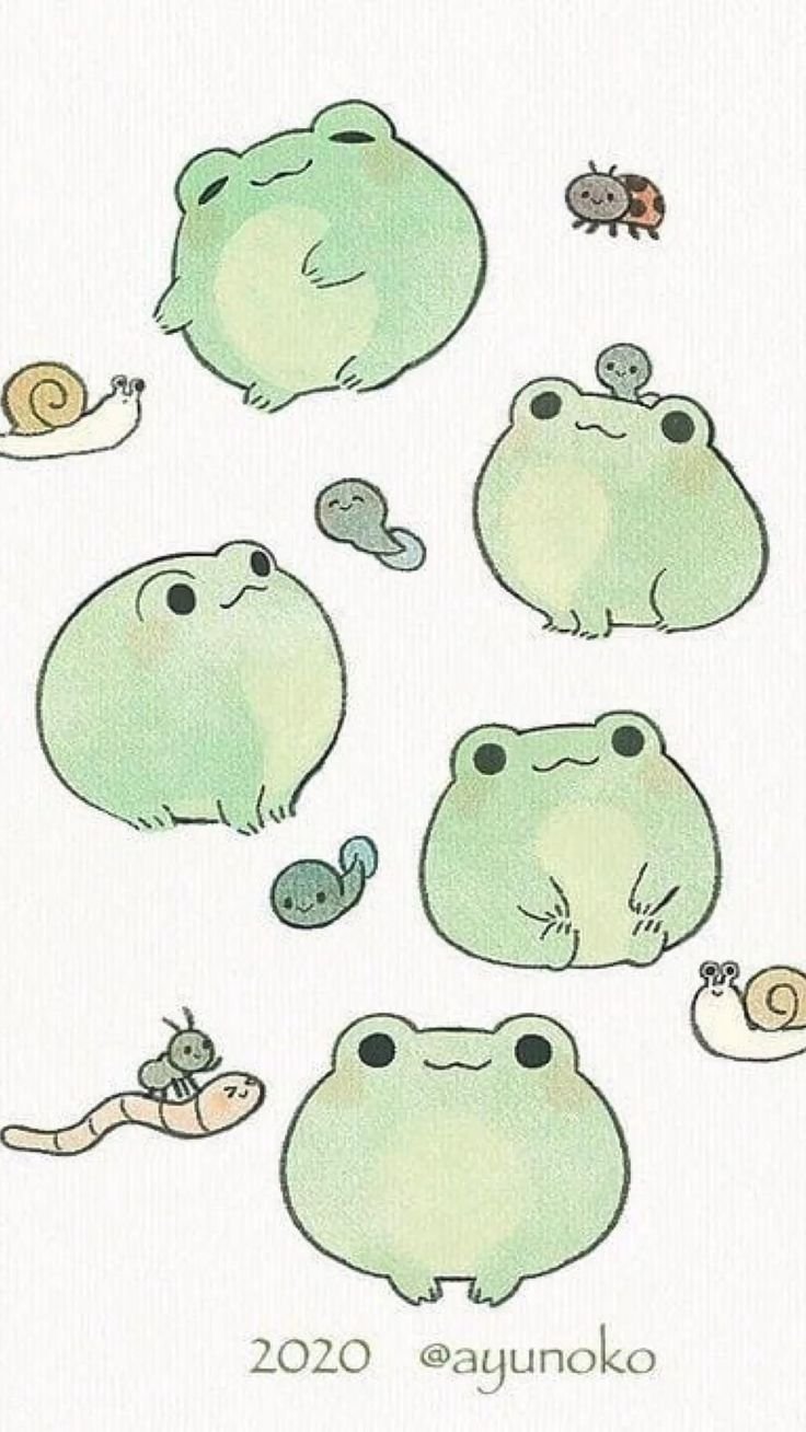 Милые рисуночки лягушек