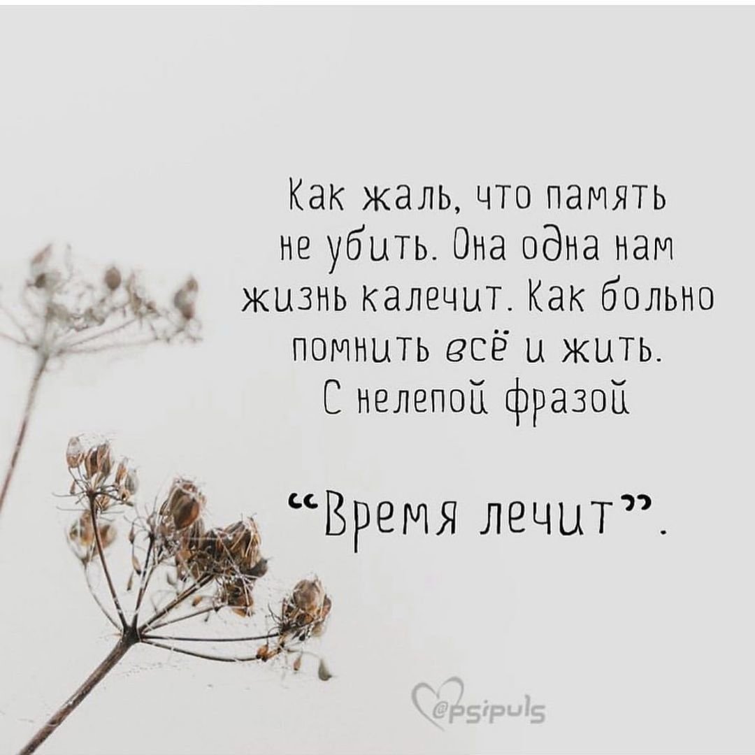 Время не лечит а колечит