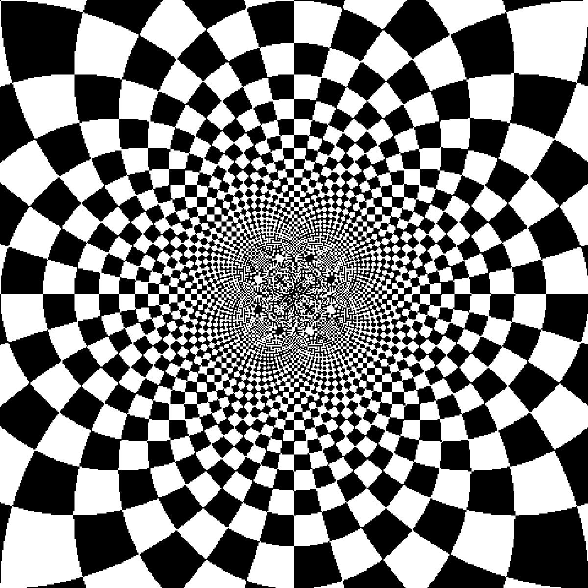 Оптическая иллюзия с точками