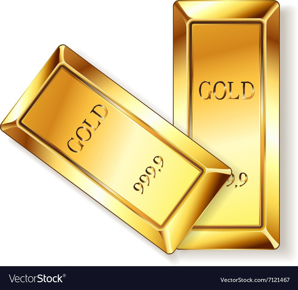 Золотой слиток круглый