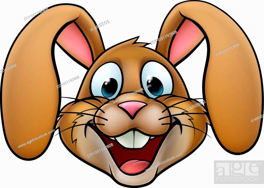 Мордочка зайца с открытым ртом